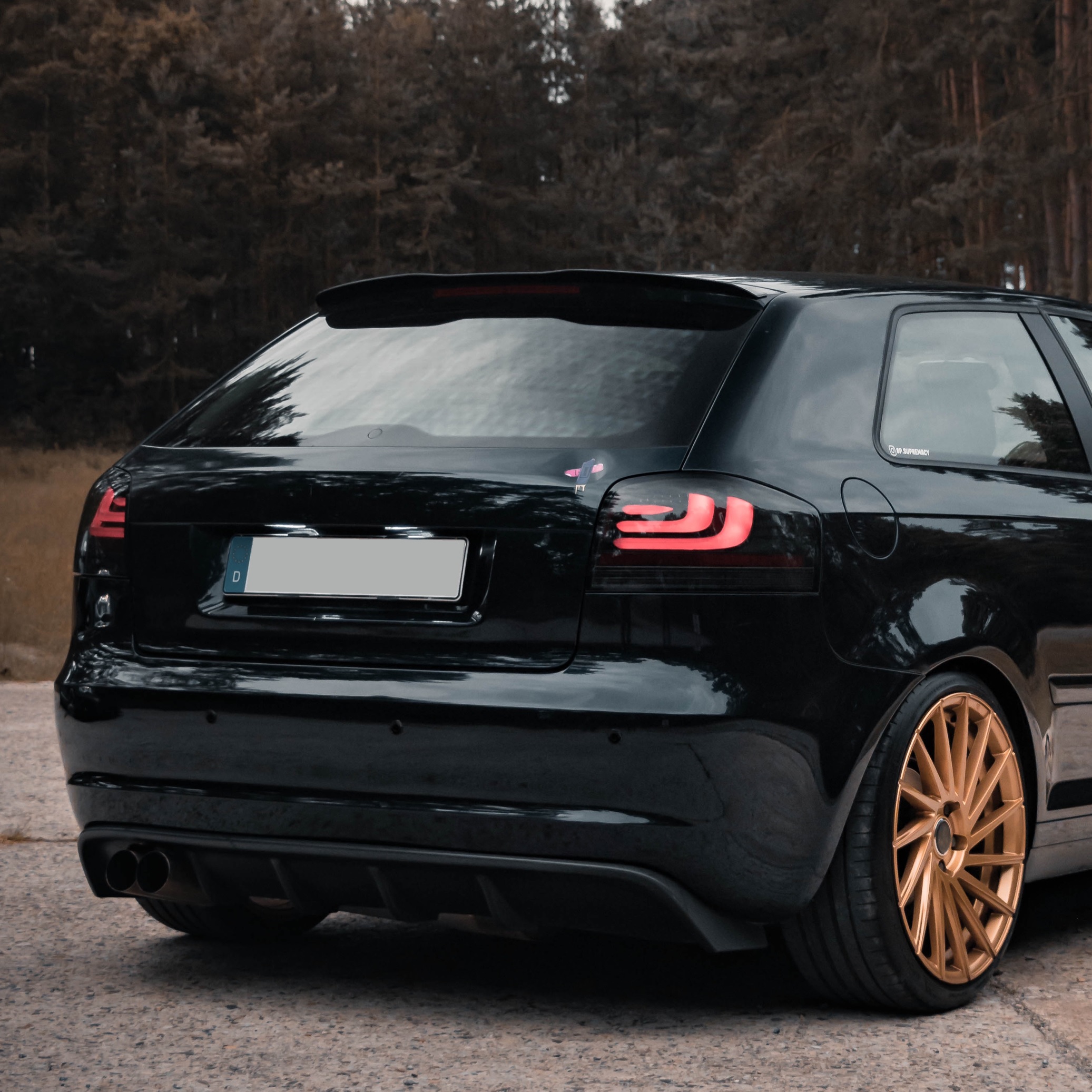 carDNA LED Rückleuchten für Audi A3 8P 3-Türer black/smoke schwarz DYNAMISCHER BLINKER
