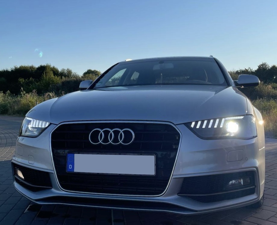 Halogen Scheinwerfer für AUDI A4 B8 8K 12-15 chrom mit Led Laufblinker & Tagfahrlicht