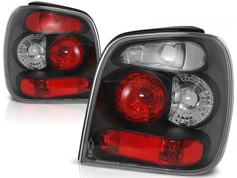 Rückleuchten für VW Polo 6N 95-98 schwarz Klarglas