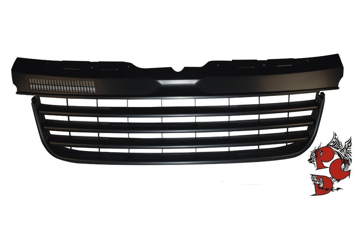 Frontgrill ohne Emblem  für VW T5 Multivan 03-09 schwarz