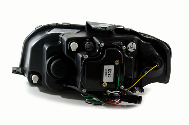 Light-Tube Scheinwerfer für Audi A3 8P 03-08 inkl. Sportback schwarz