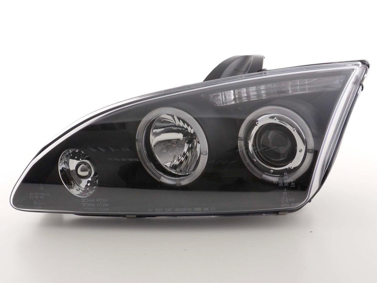 Led Angel Eyes Scheinwerfer schwarz für Ford Focus 05-08 MK2