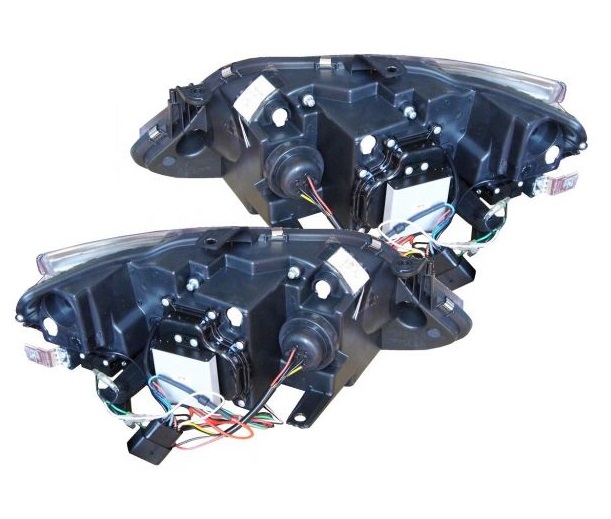 LED TAGFAHRLICHT Scheinwerfer für Seat Ibiza 6J 12+ Facelift schwarz