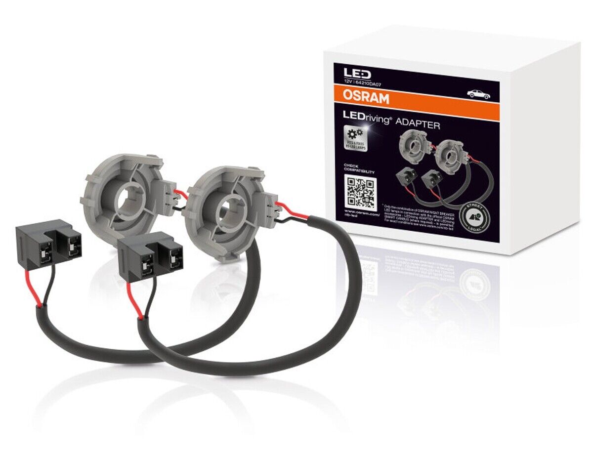 OSRAM NIGHT BREAKER H7 LED 330% Set für VW Tiguan 5N 11-15 mit Adapter + Canbus