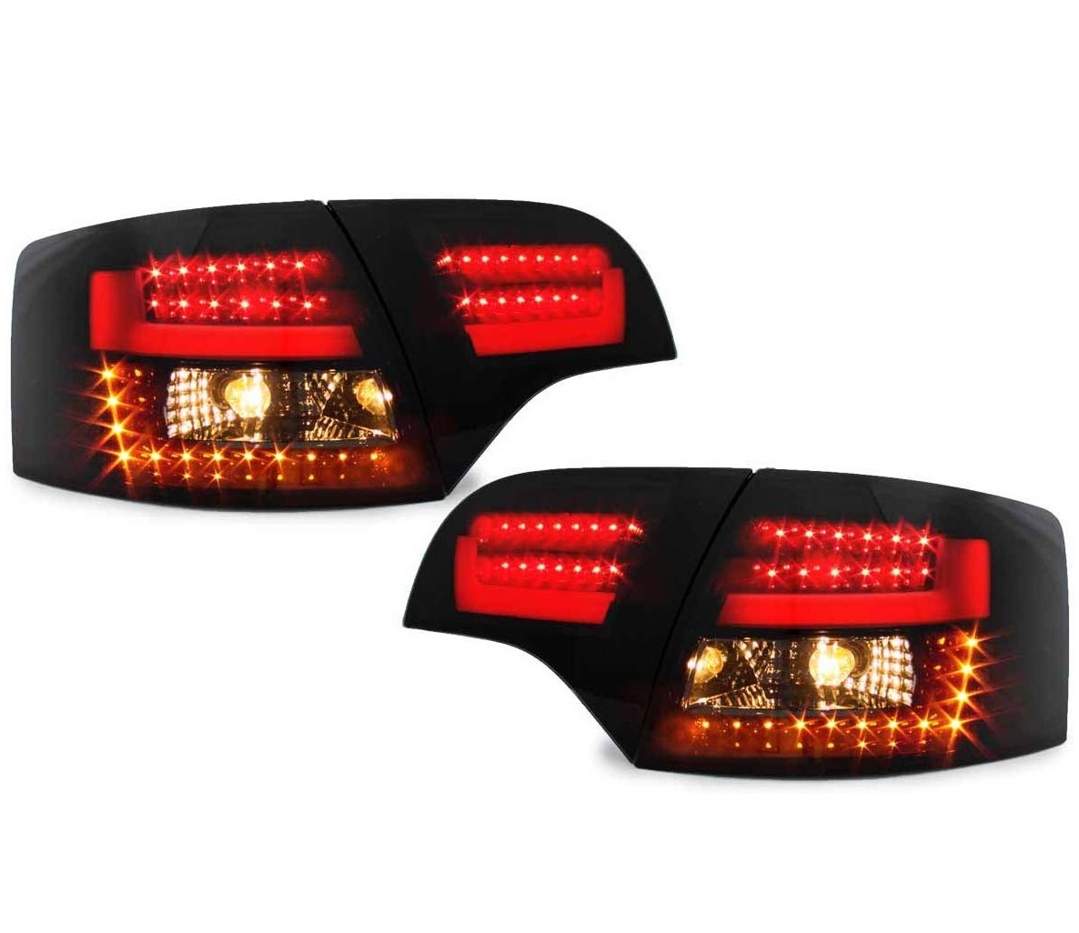LED Rückleuchten für Audi A4 B7 Avant 04-08 schwarz mit dynamischem Blinker