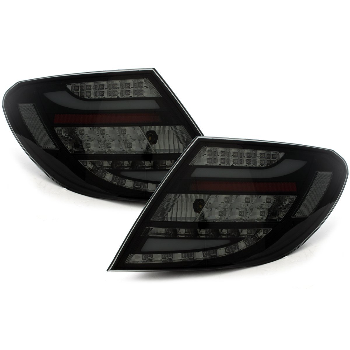 LED Rückleuchten für Mercedes Benz W204 Limousine 07-10 schwarz