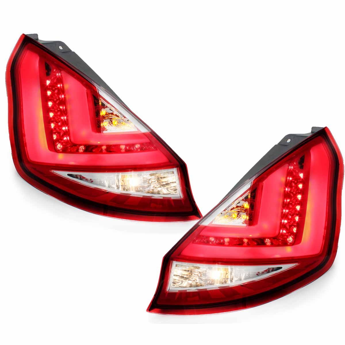 LED Rückleuchten für Ford Fiesta JA8 MK7 09/12+ rot/klar Facelift