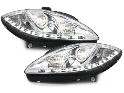 LED TAGFAHRLICHT Scheinwerfer für Seat Leon 1P 09-12 chrom