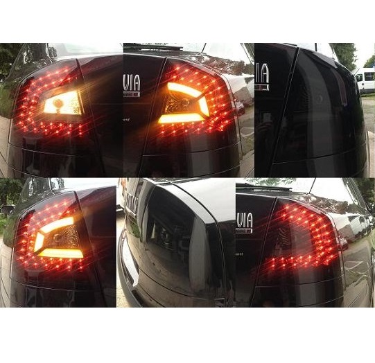LED Rückleuchten für Skoda Octavia 1Z Limousine 04-13 schwarz