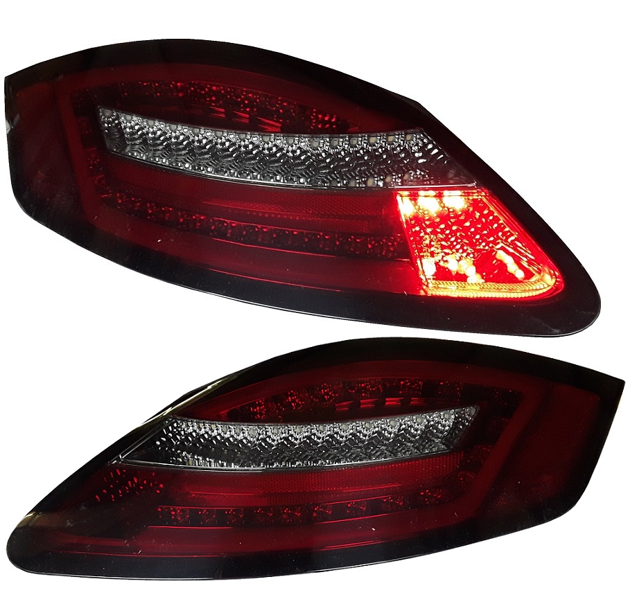 Lightbar LED Rückleuchten rot-rauch für Porsche Boxster 987/Cayman