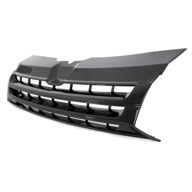 ABS Kunststoff Frontgrill Kühlergrill schwarz ohne Emblem für VW T5 2009-2015 Facelift