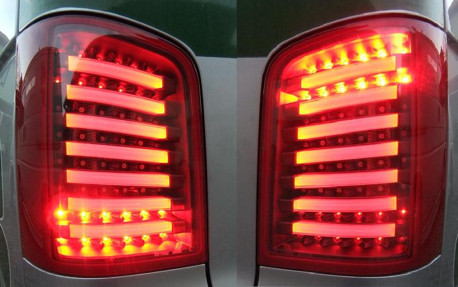 LED Rückleuchten für VW T5 2003- inkl. Facelift rot klar