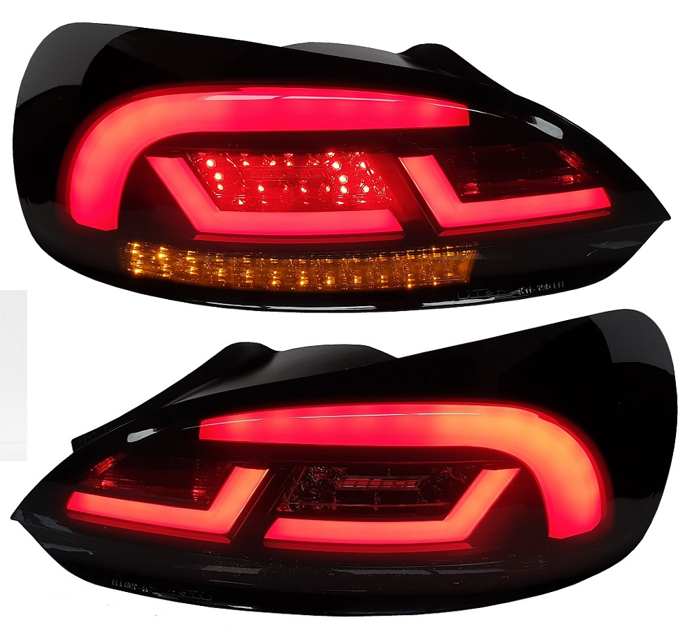 LED Rückleuchten für VW Scirocco 08-14 schwarz dynamischer Blinker