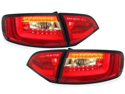 LITEC LED Rückleuchten rot klar für Audi A4 B8 8K 08-11 Avant dynamischer Blinker