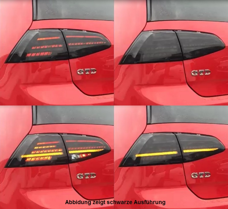 LED Rückleuchten für VW Golf 7 2013-2017 dynamischer LED Blinker rot smoke Litec