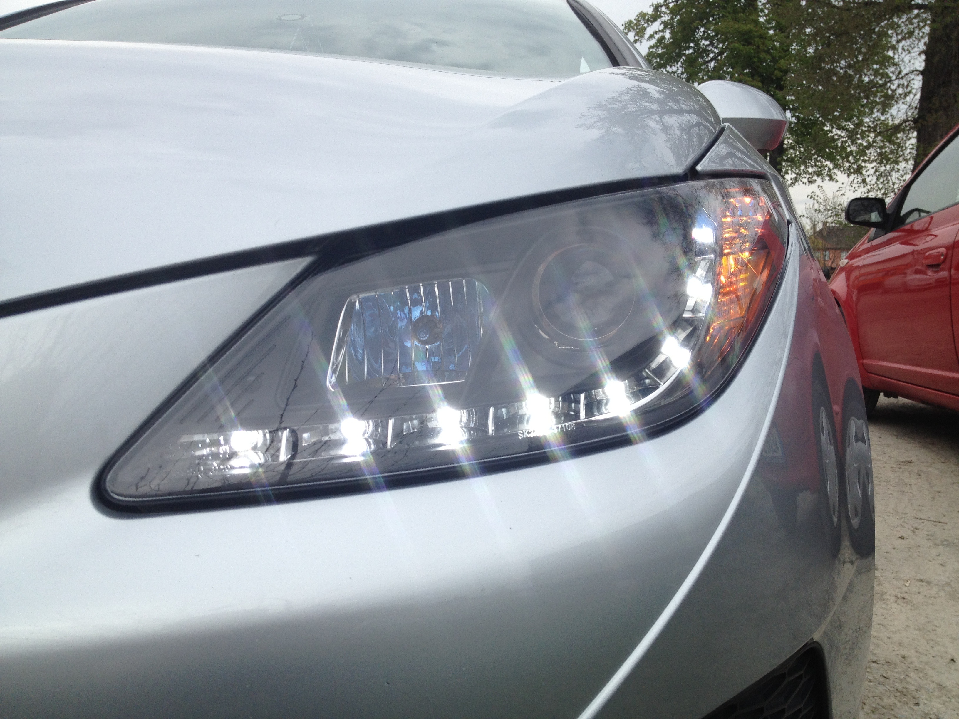 LED TAGFAHRLICHT Scheinwerfer Seat Ibiza 6J 08-12 black schwarz