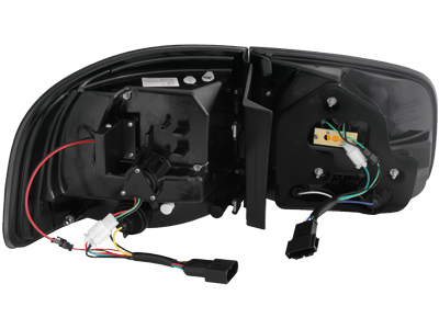 LED Rückleuchten für VW Touareg 02-10 rot-chrom Klarglas