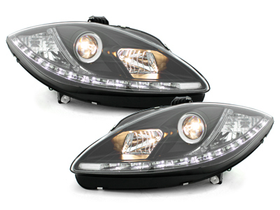 LED TAGFAHRLICHT Scheinwerfer Seat Altea + Altea XL 09+ schwarz