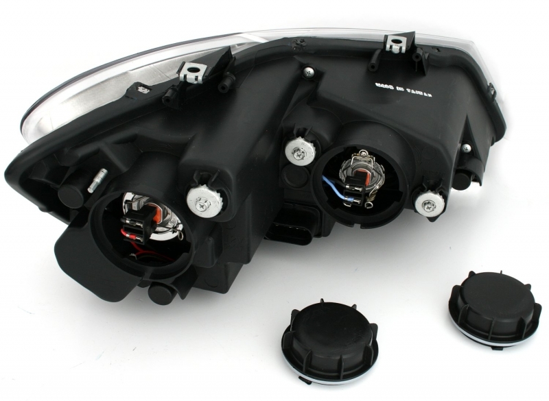 Scheinwerfer für VW Polo 6R 6C 09-17 schwarz rot Tagfahrlicht-Optik LED Blinker