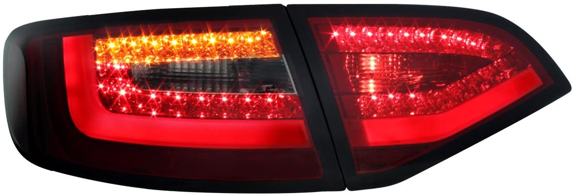 LITEC LED Rückleuchten rot rauch mit dynamischem Blinker für Audi A4 B8 8K 08-11 Avant mit Led
