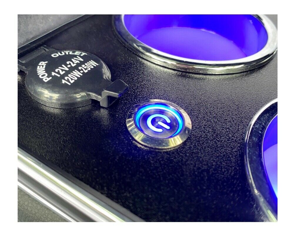 Mittelkonsole schwarz universell USB LED passend für Peugeot Boxer