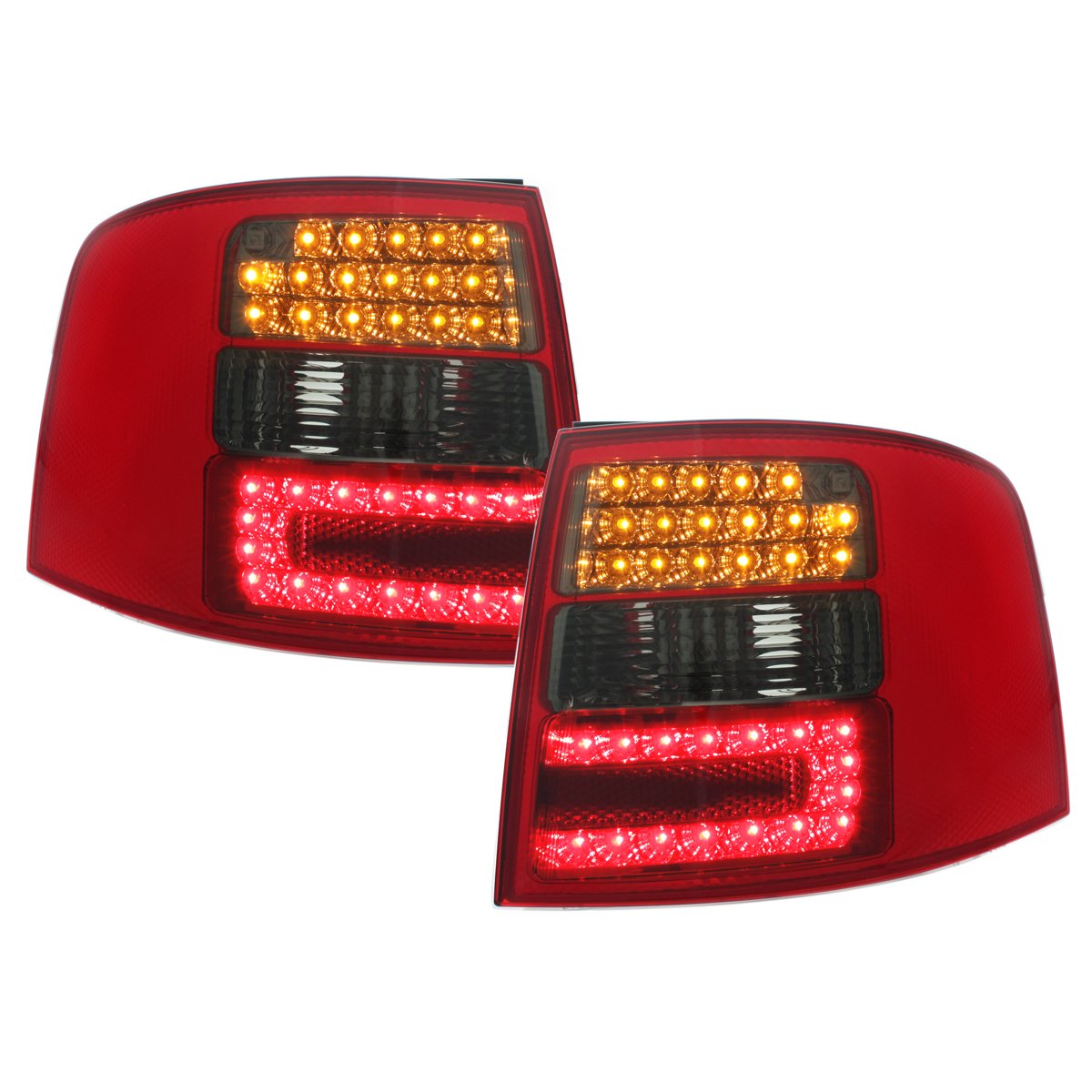 LED Rückleuchten rot rauch für Audi A6 Avant 4B 97-05