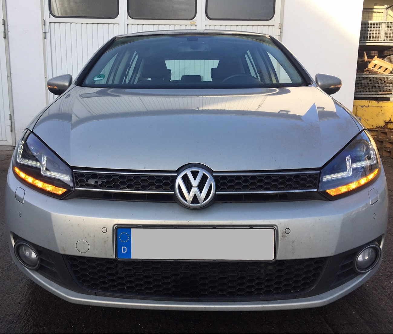 OSRAM XENARC Xenon Tagfahrlicht Scheinwerfer schwarz für VW GOLF 6 für HALOGEN