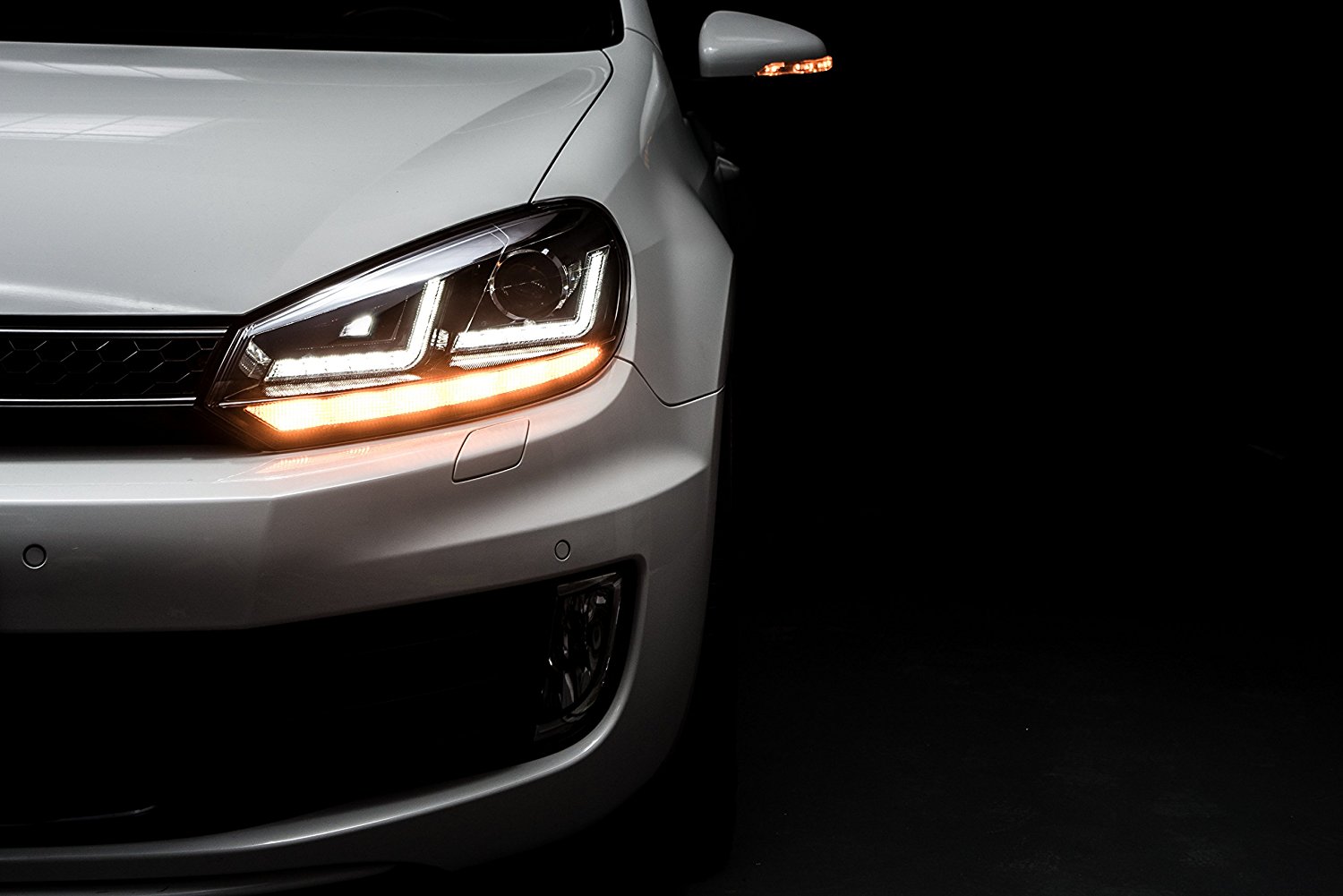 OSRAM XENARC Xenon Tagfahrlicht Scheinwerfer chrom für VW GOLF 6 für HALOGEN
