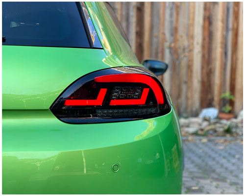 LED Rückleuchten für VW Scirocco 08-14 schwarz dynamischer Blinker