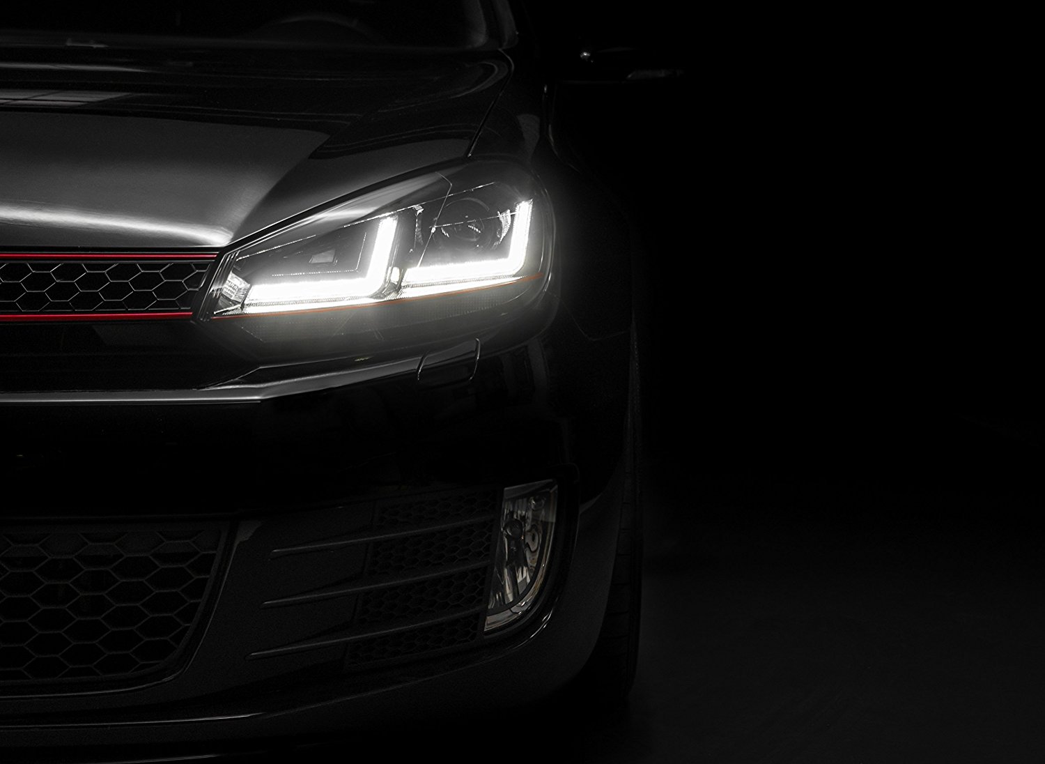 OSRAM XENARC Xenon Tagfahrlicht Scheinwerfer für VW GOLF 6 für HALOGEN rot