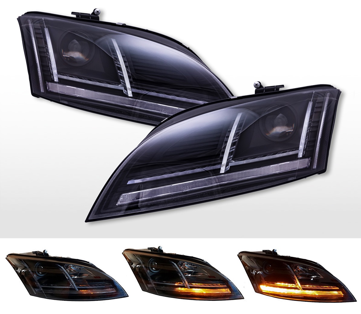 Xenon Scheinwerfer für Audi TT 8J 11-14 & TTS 08-14 schwarz