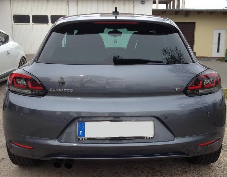 LED Rückleuchten für VW Scirocco 08-14 schwarz dynamischer Blinker