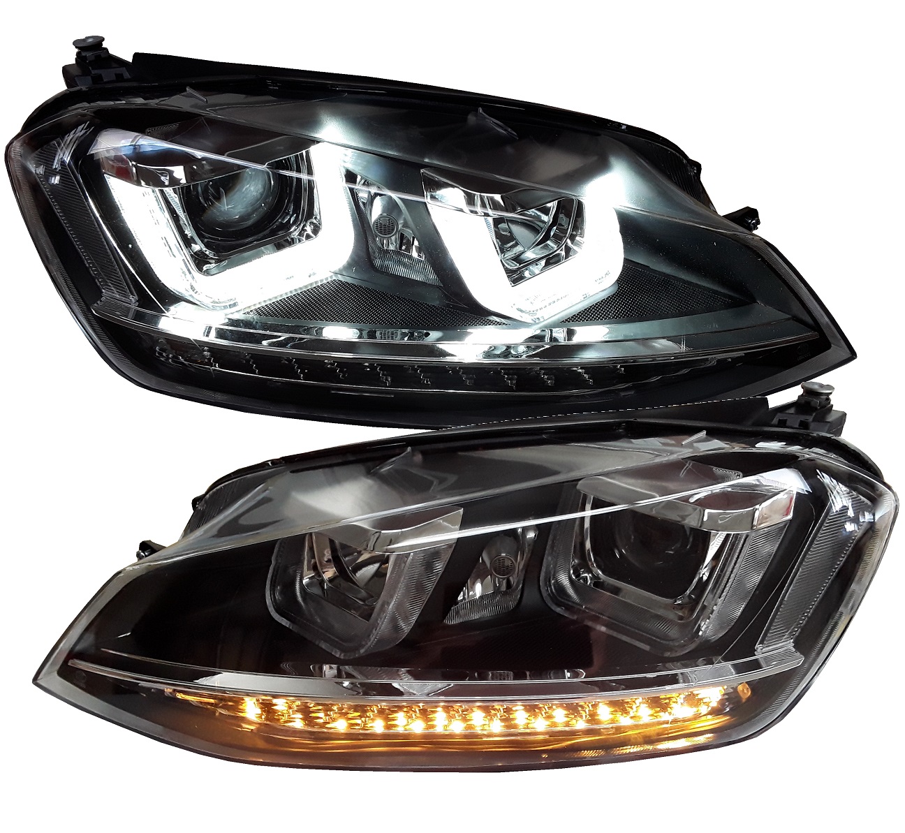 LED TAGFAHRLICHT Scheinwerfer für VW Golf 7 12-17 mit LED-Blinker