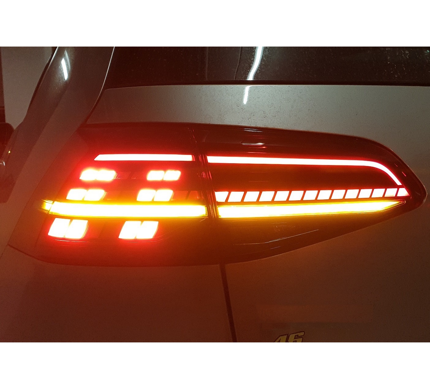 LED Rückleuchten für VW Golf 7 2013-2017 STARTANIMATION dynamischer LED Blinker rot smoke V2