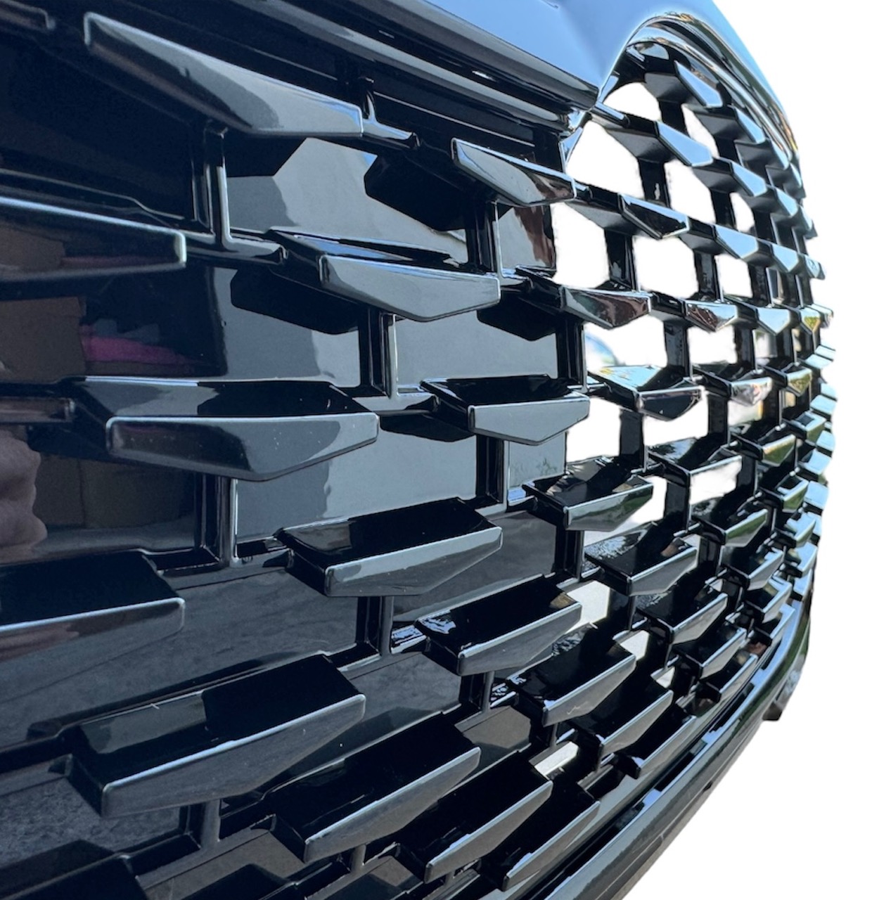 ABS Kunststoff Frontgrill Kühlergrill schwarz glänzend für Skoda Octavia 5E 17-20 Facelift Waben