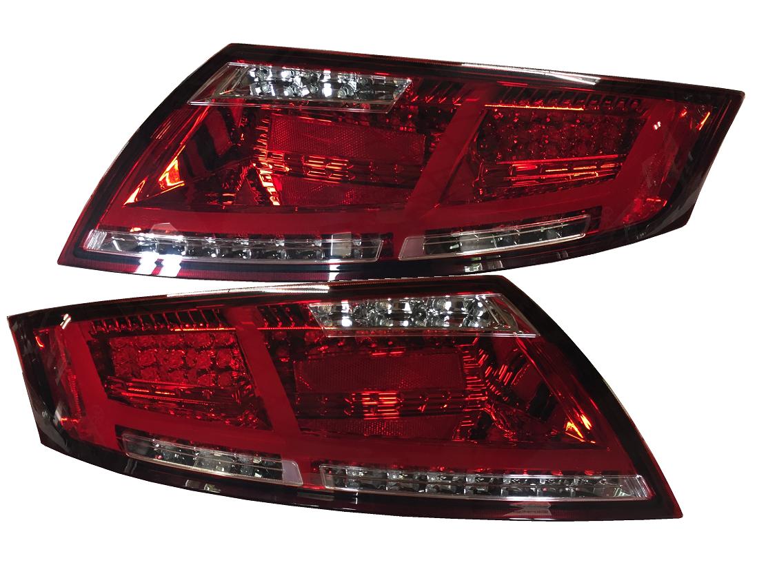 Voll-LED Rückleuchten für Audi TT 8J 06-14 rot 8S-Optik