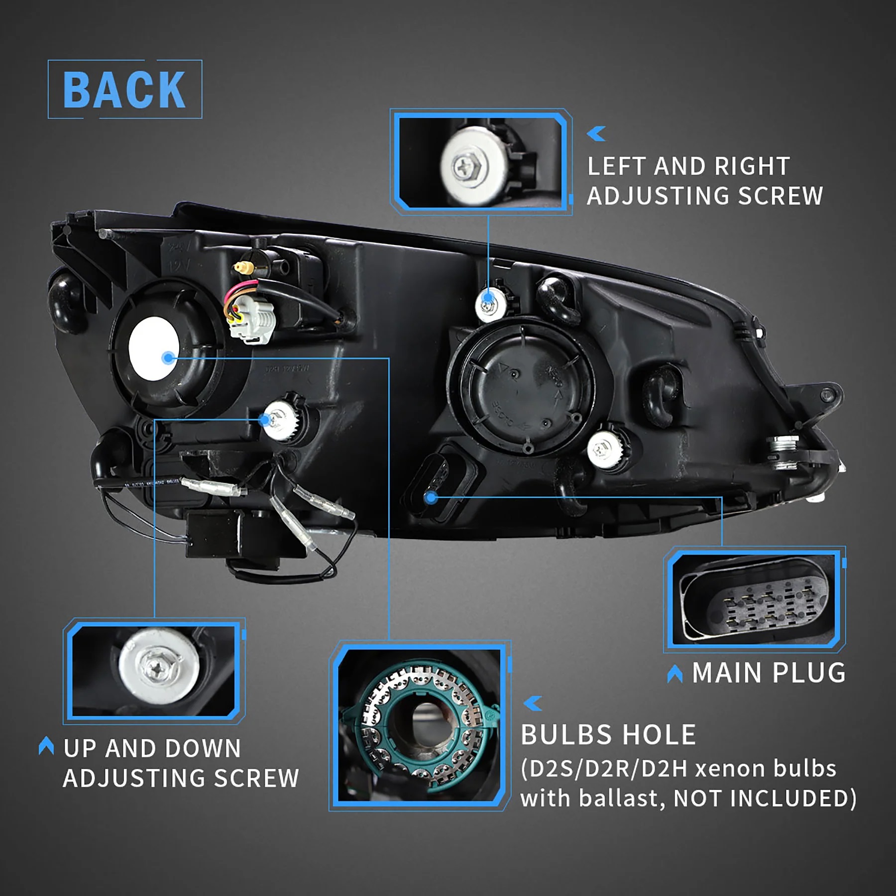 LED TAGFAHRLICHT Scheinwerfer für VW Golf 7 12-17 LED-Blinker Facelift-Optik rot