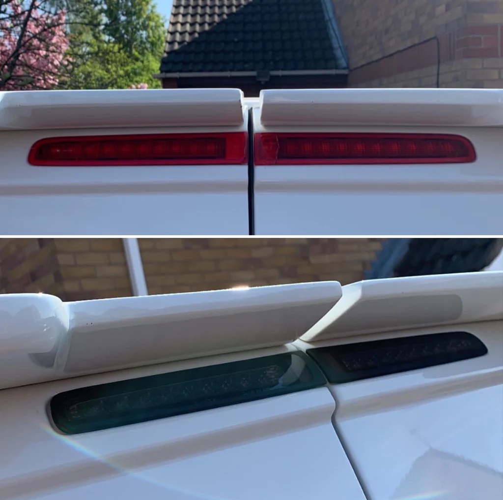 LED Bremsleuchte für VW T5 Bus 03-15 mit Flügeltüren schwarz smoke