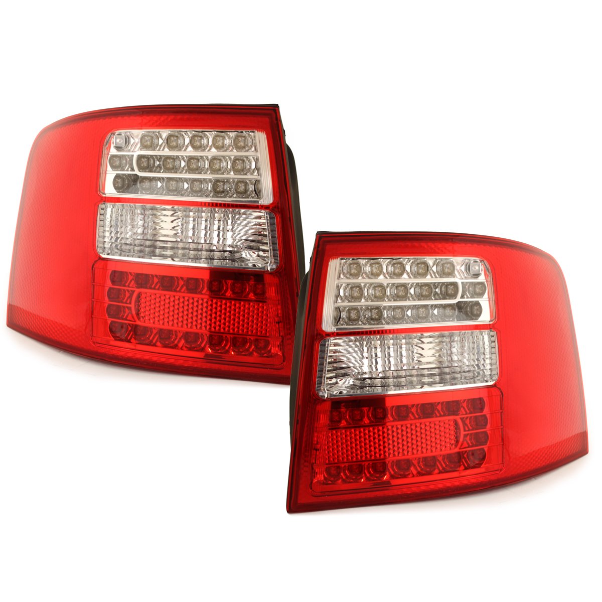 LED Rückleuchten rot klar für Audi A6 Avant 4B 97-05