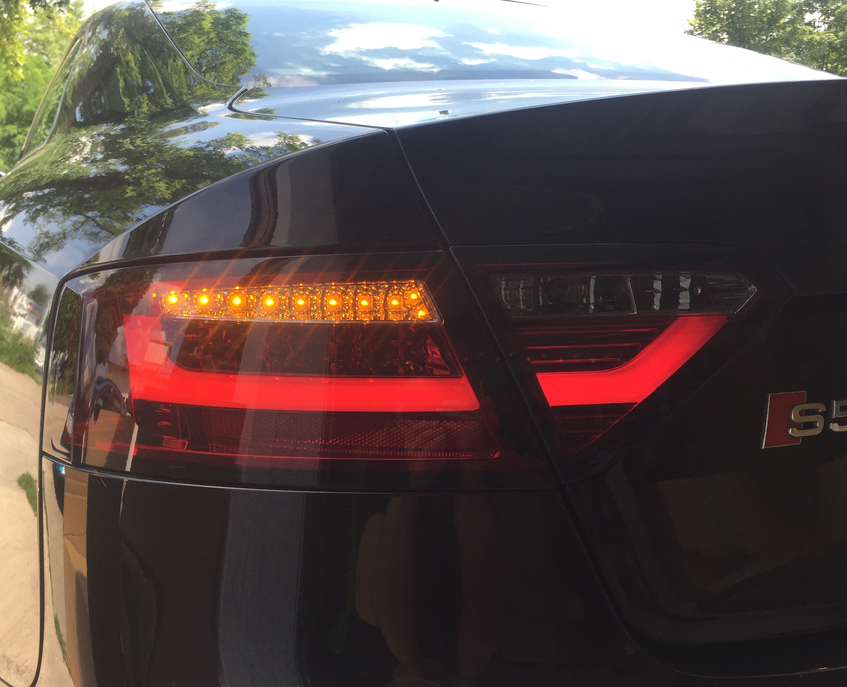 LED Rückleuchten für Audi A5 8T 8F 07-11 rot-rauch Halogen-Serie