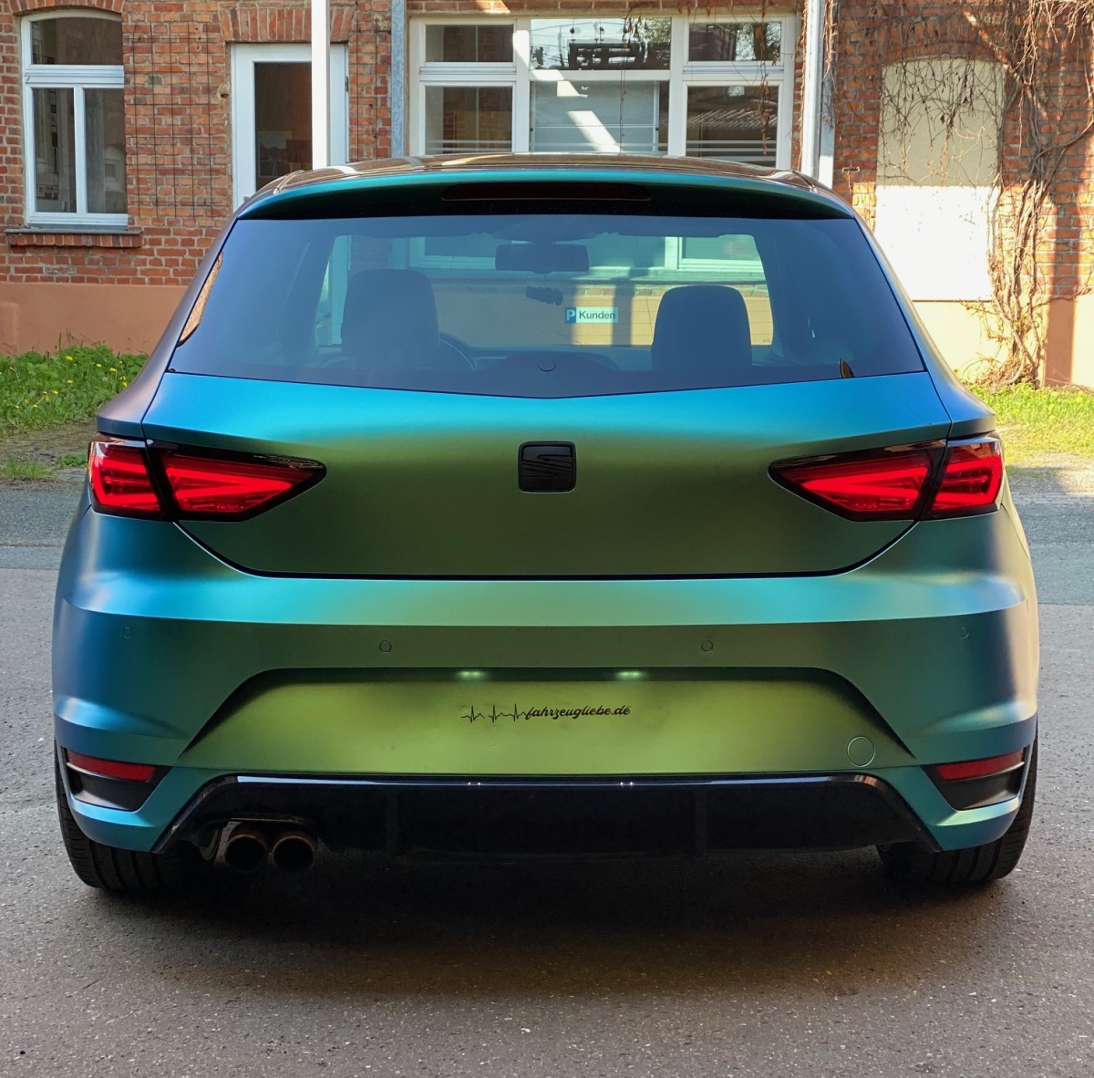 VOLL LED Rückleuchten für Seat Leon 5F 12-16 dunkelrot für orig. Halogen