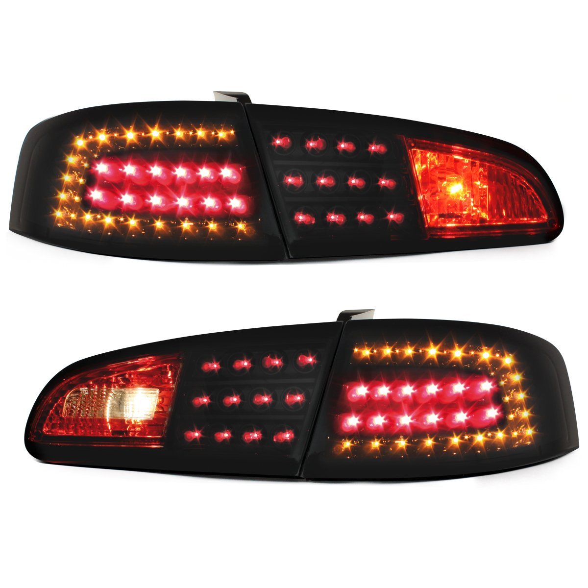 LITEC LED Rückleuchten für Seat Ibiza 6L 02-08 black/smoke schwarz