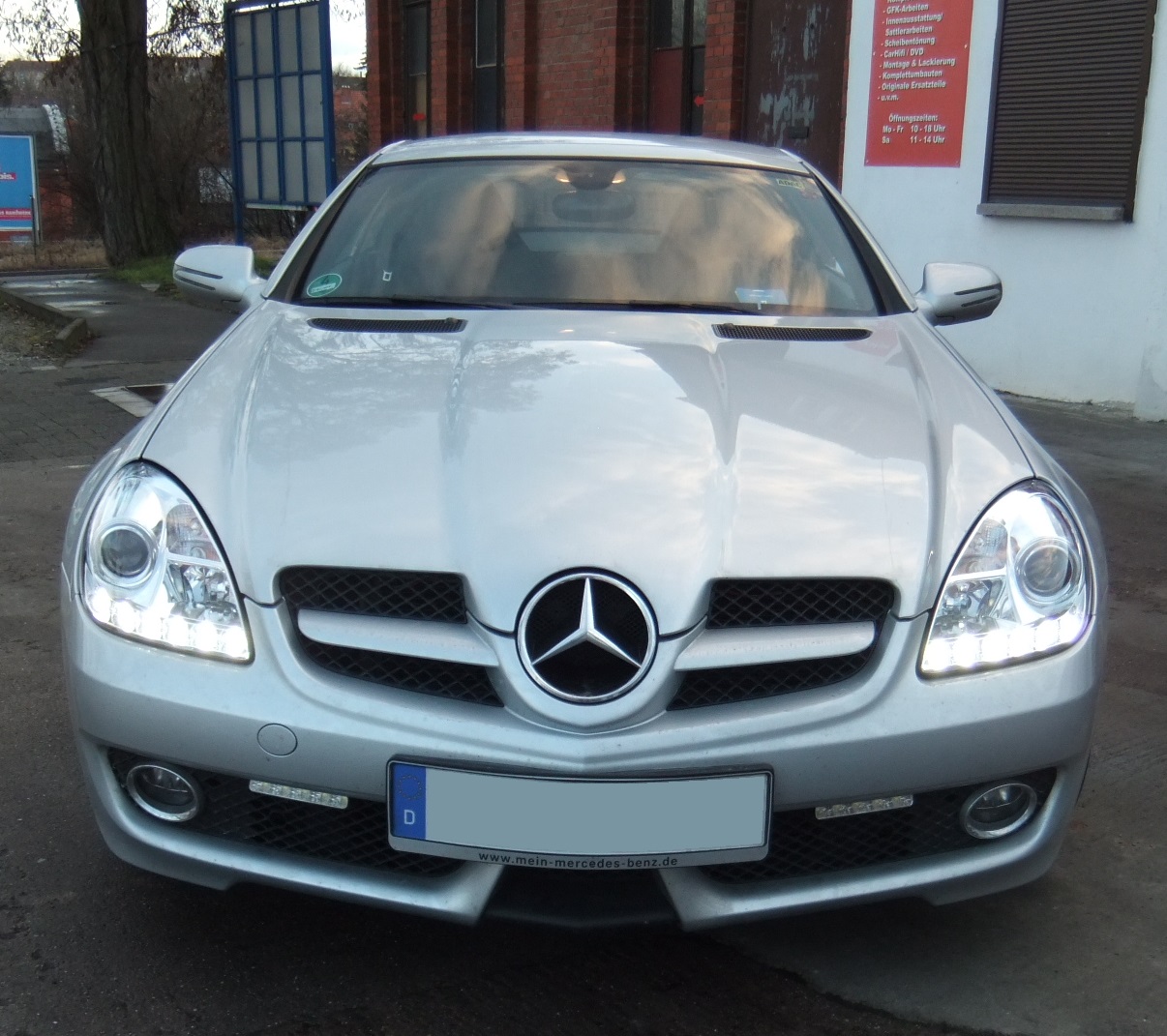 LED TAGFAHRLICHT Scheinwerfer chrom für MERCEDES SLK R171 04-11