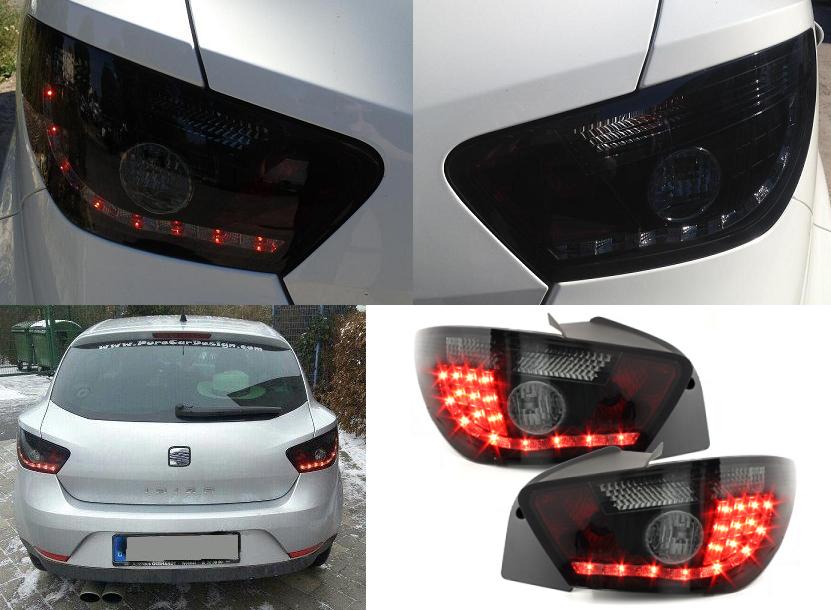 LED Rückleuchten für Seat Ibiza 6J 04/08-03/12 black/smoke schwarz