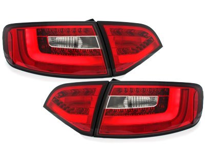 LITEC LED Rückleuchten rot klar für Audi A4 B8 8K 08-11 Avant dynamischer Blinker
