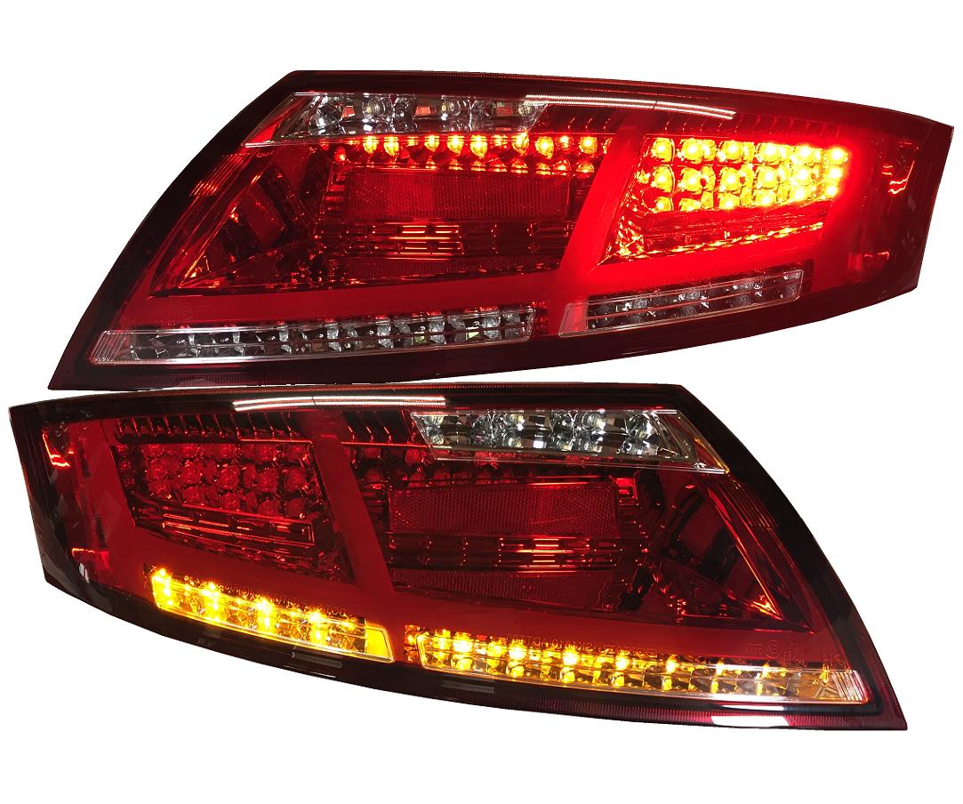 Voll-LED Rückleuchten für Audi TT 8J 06-14 rot 8S-Optik