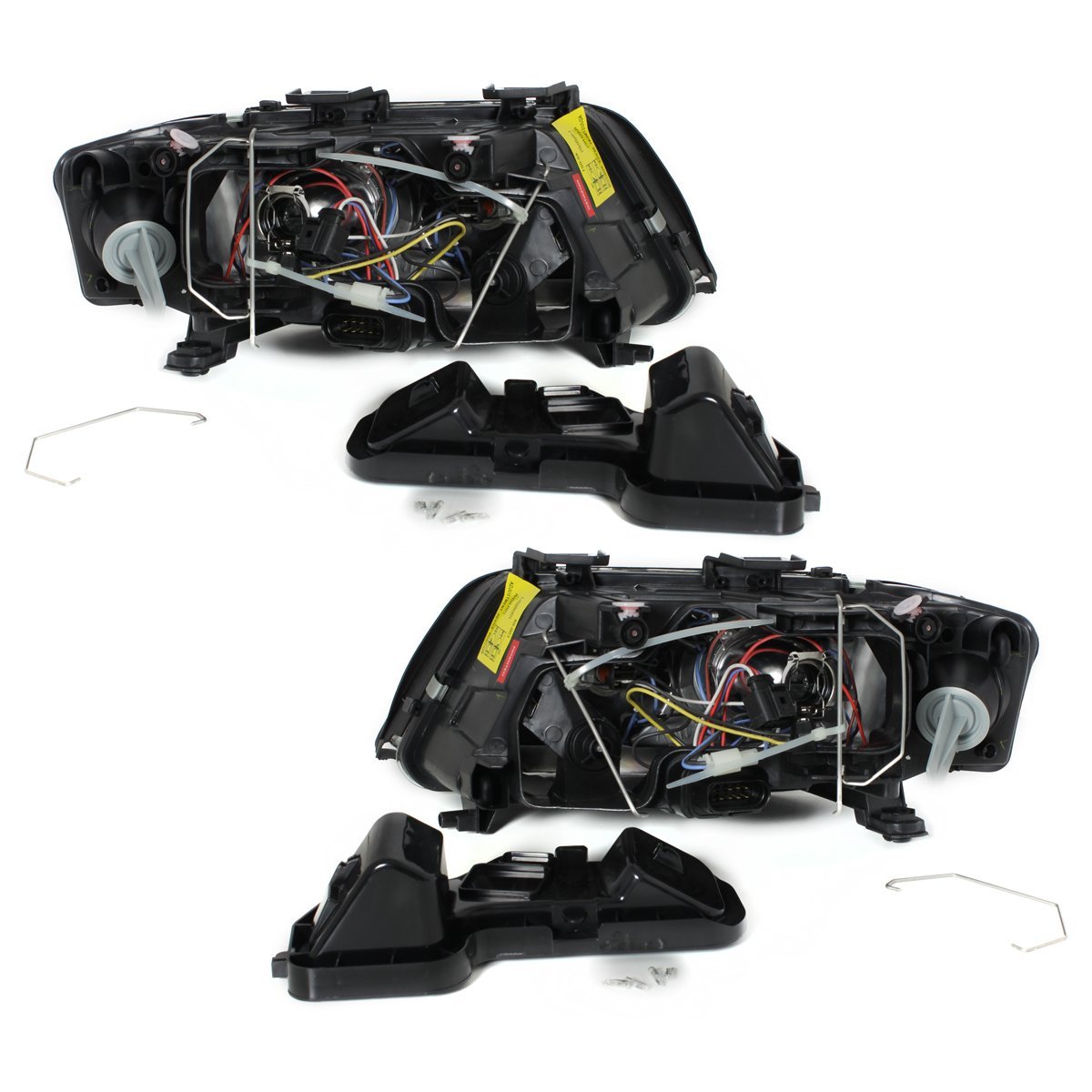 Angel Eyes Scheinwerfer für AUDI A6 4B C5 97-00 schwarz Depo