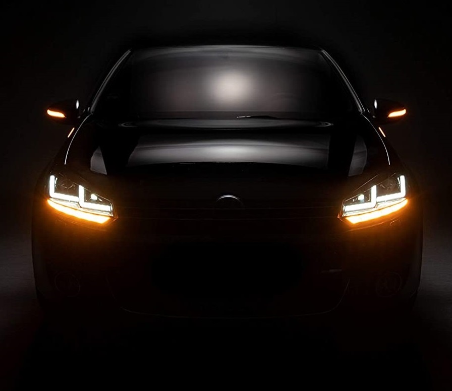 OSRAM Dynamischer LED Spiegelblinker für VW Golf 6 08-12 Laufblinker White-Edition