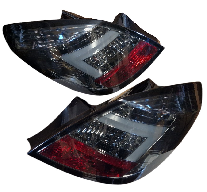 Lightbar LED Rückleuchten für Opel Corsa D 06-10 5-Türer schwarz smoke