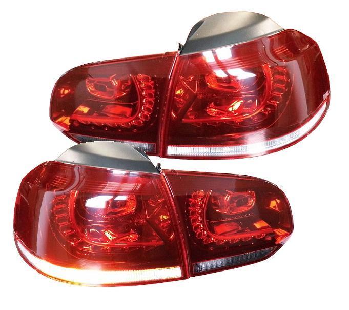 LED Rückleuchten für VW Golf VI 6 08-12 red/crystal rot